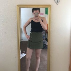 Fashion on Earth Hunter Green Mini Skirt